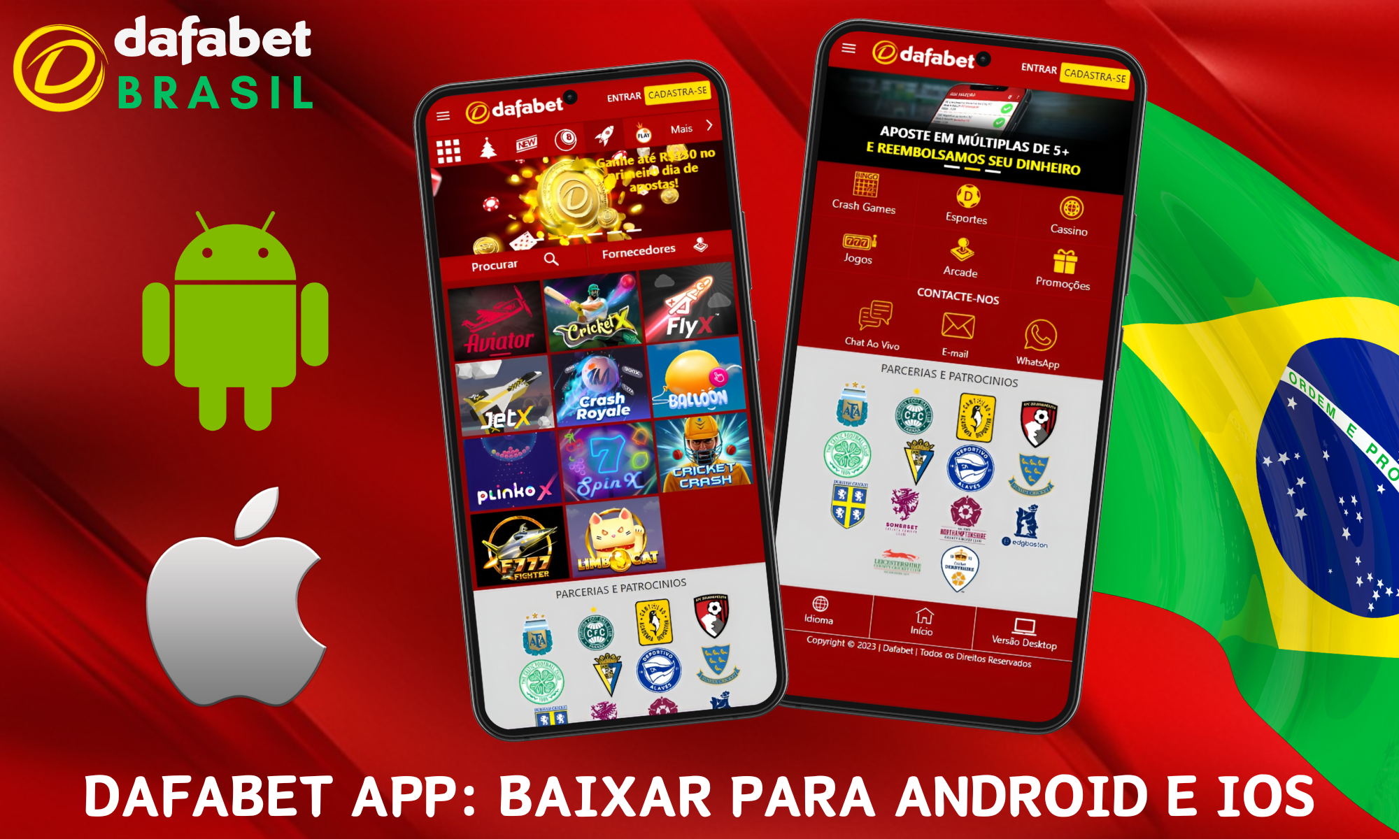 A Dafabet oferece aos jogadores do Brasil um aplicativo móvel moderno