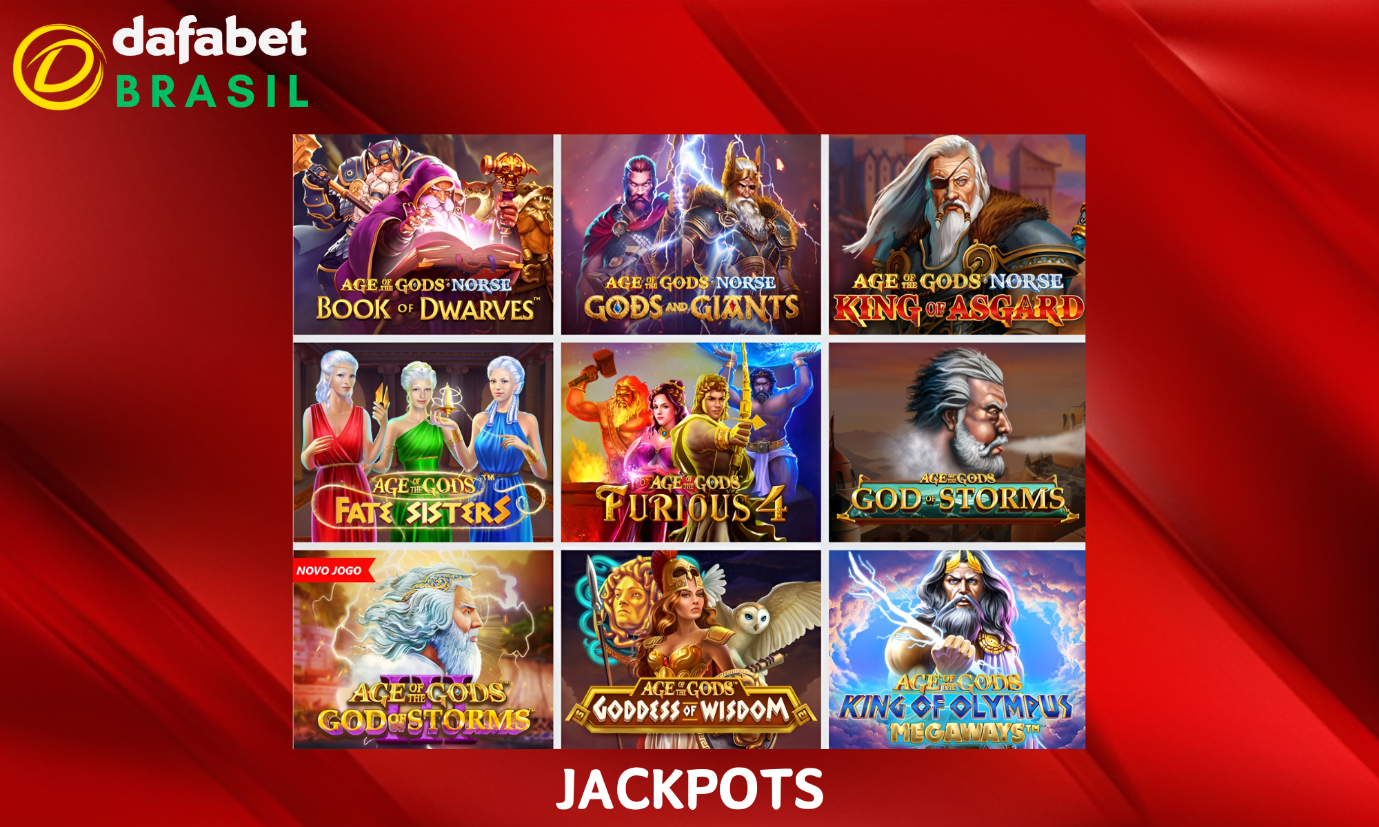 A Dafabet também oferece jogos com jackpots