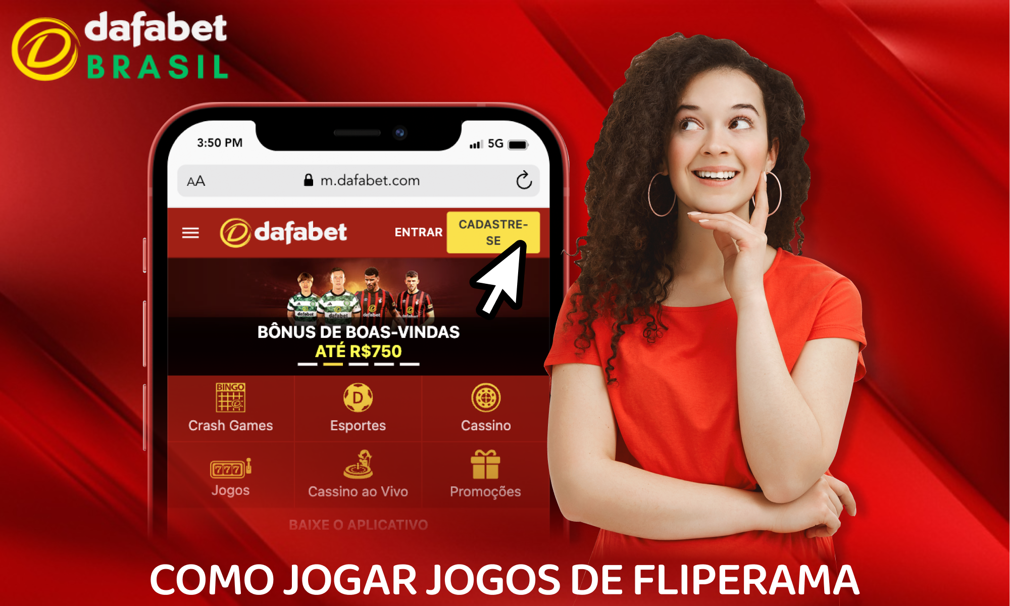 Instruções sobre como jogar de fliperama no site Dafabet Brasil