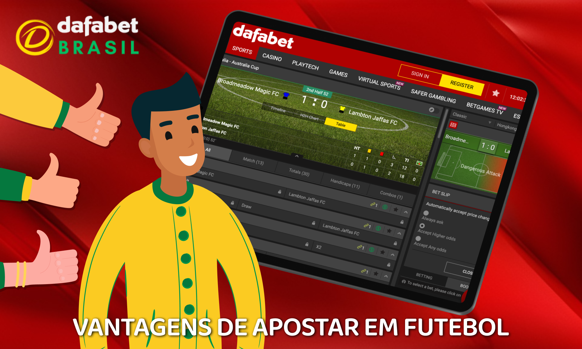 Dafabet no Brasil – benefícios para apostas em futebol