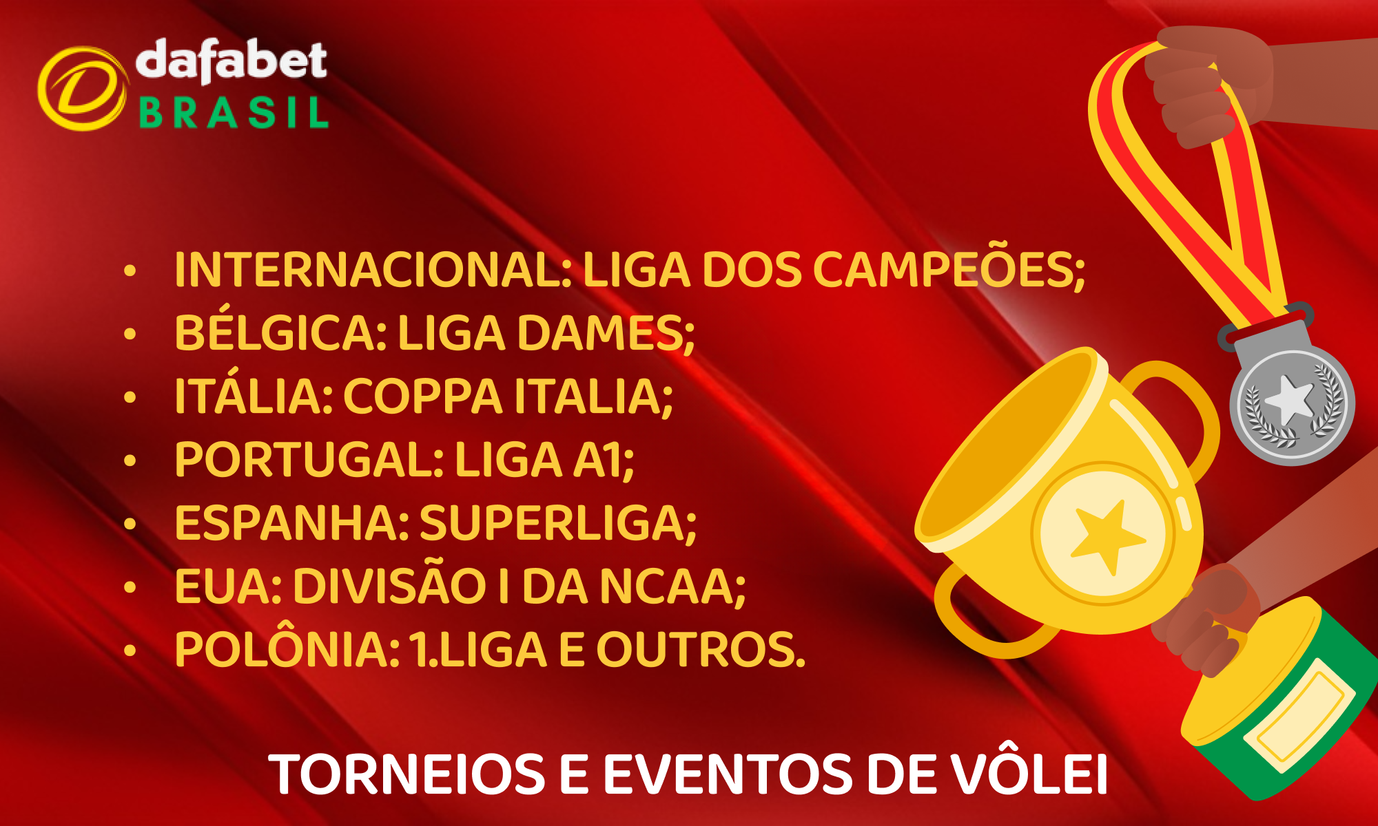 Dafabet – torneios de vôlei para apostas para brasileiros