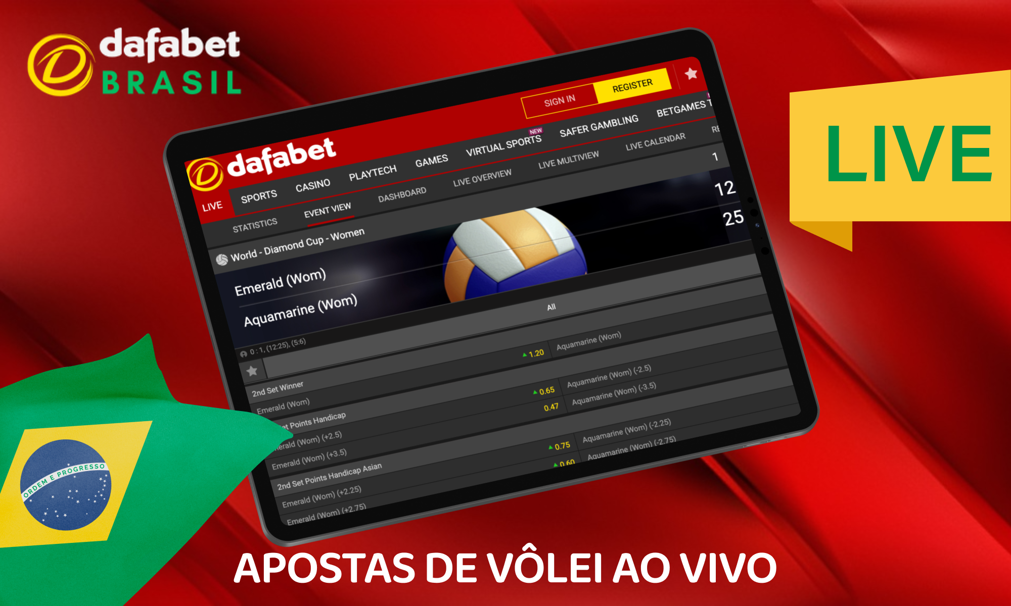 Dafabet Brasil – apostas ao vivo em vôlei