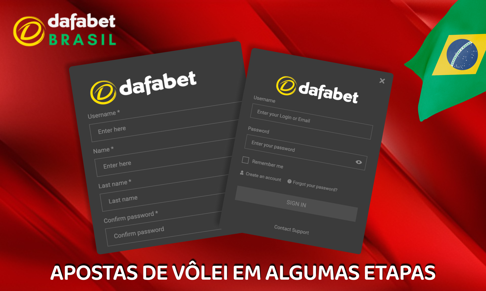 Passos para apostas em vôlei na Dafabet Brasil